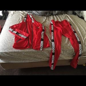 Moschino Hooded track suit /2piece